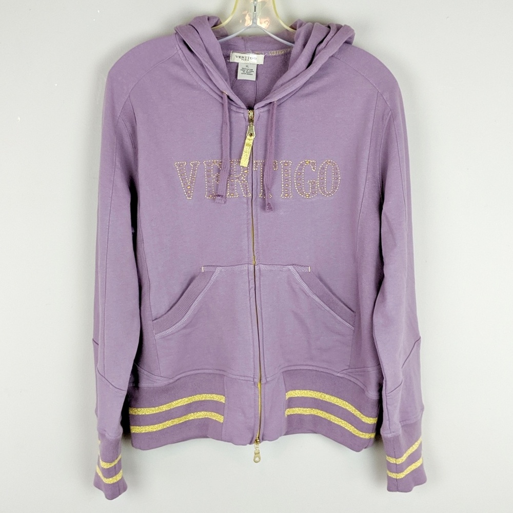 Vertigo Paris | Purple Gold Hoodie - H5